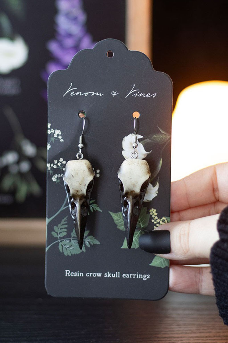 Spirit of Equinox Ohrringe Crow Skull