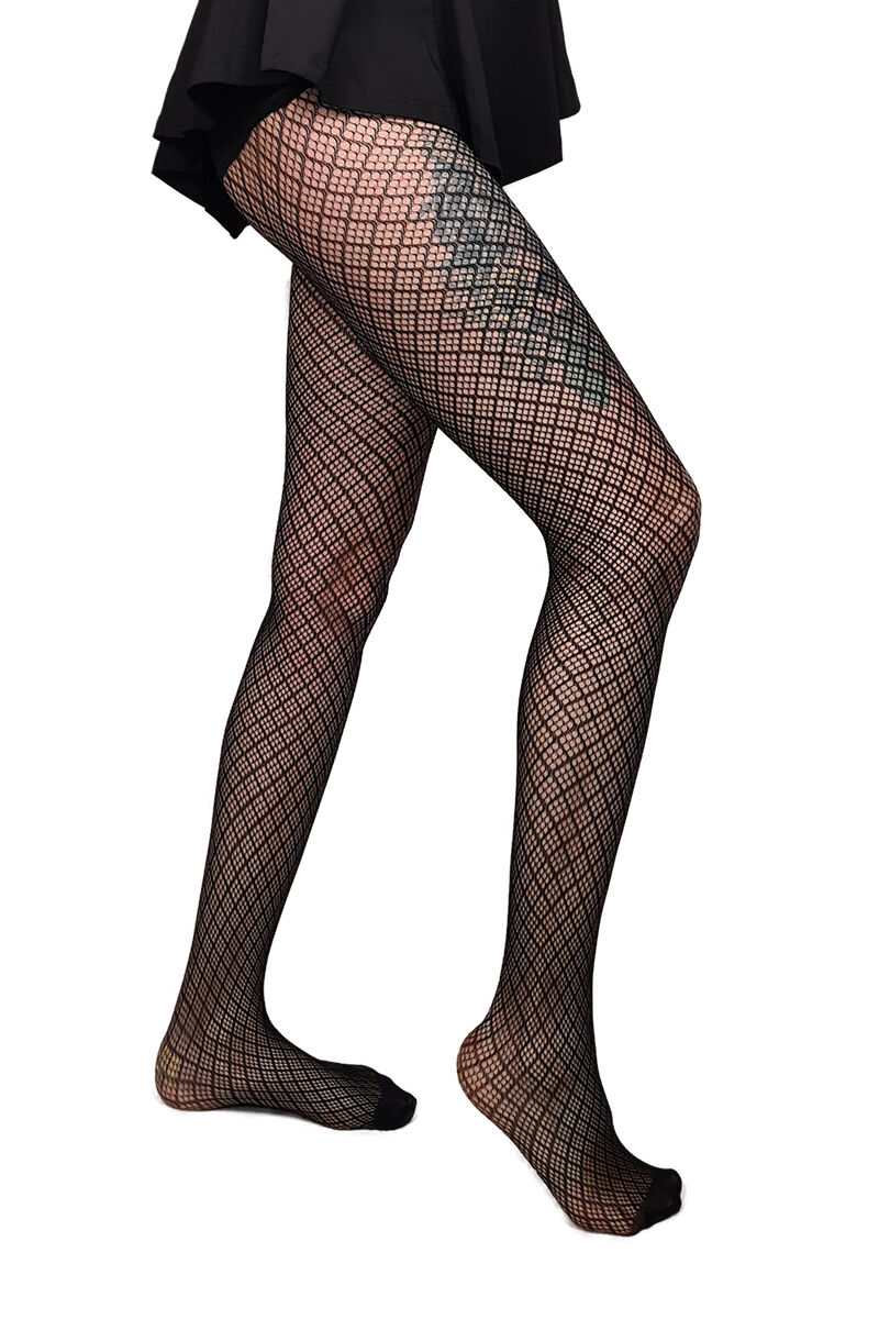 Strumpfhose Fishnet Squares
