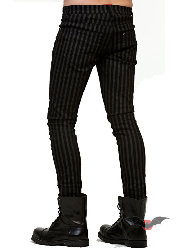 Queen of Darkness Hose Grey Stripes