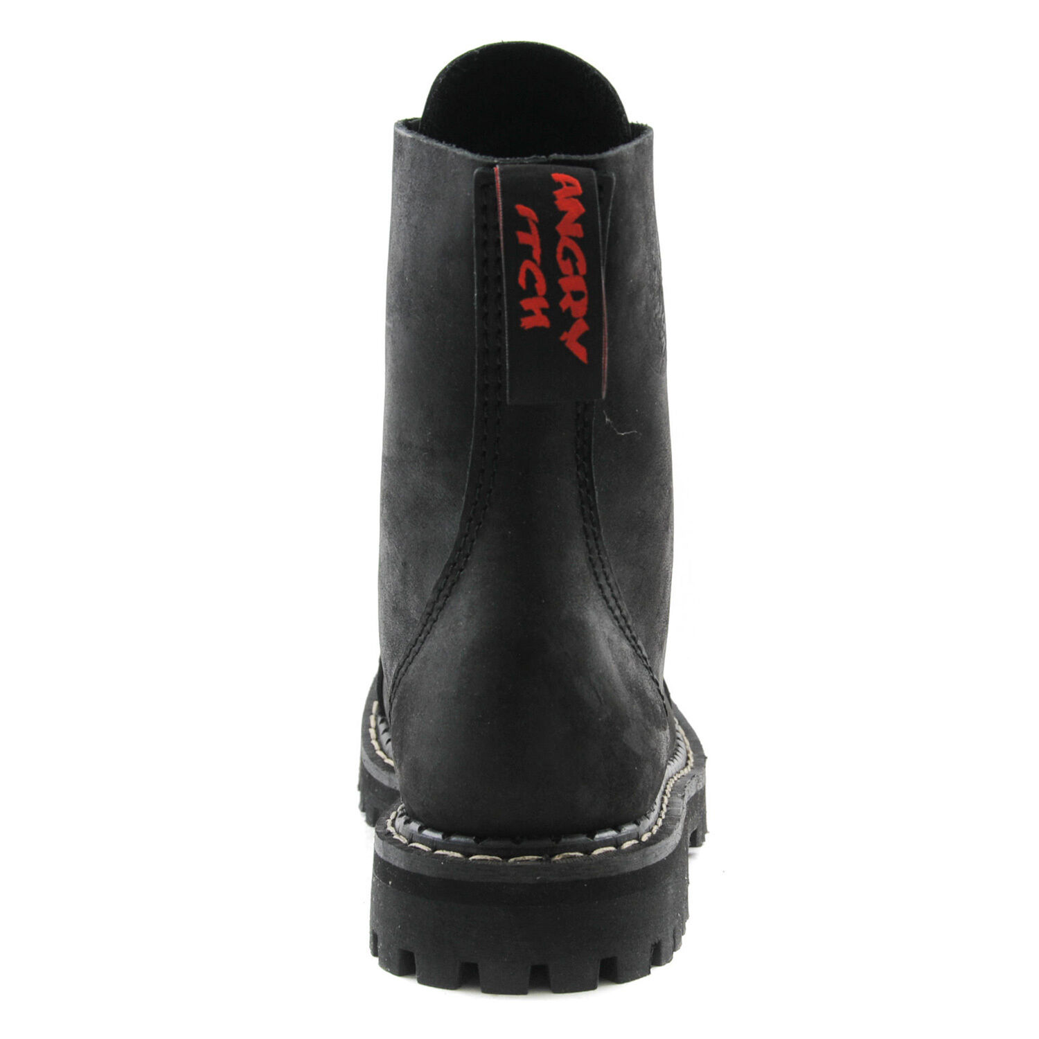 Angry Itch 8 Loch Stiefel Vintage Schwarz