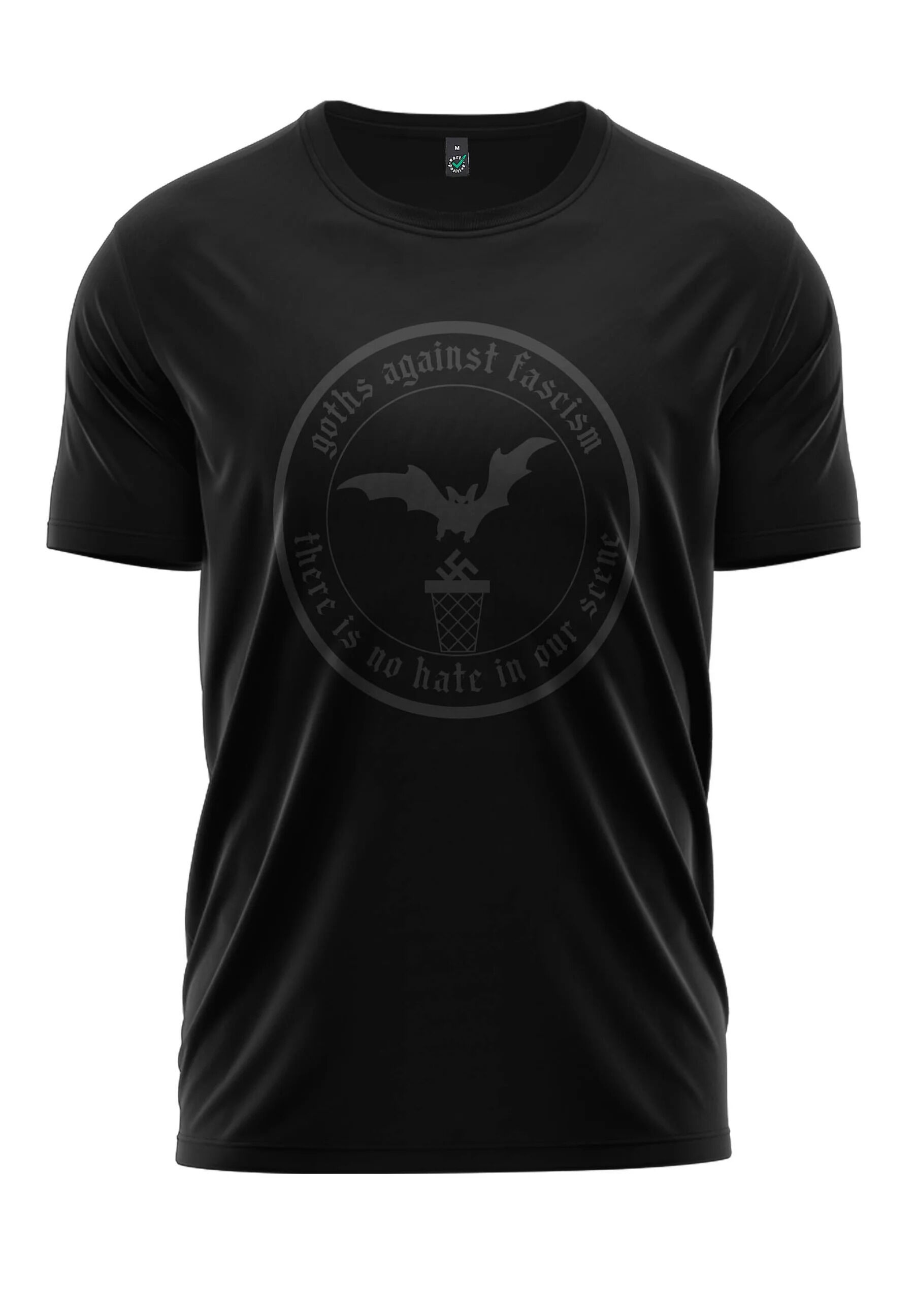 Easure Shirt Goth Against Fascism Graphite