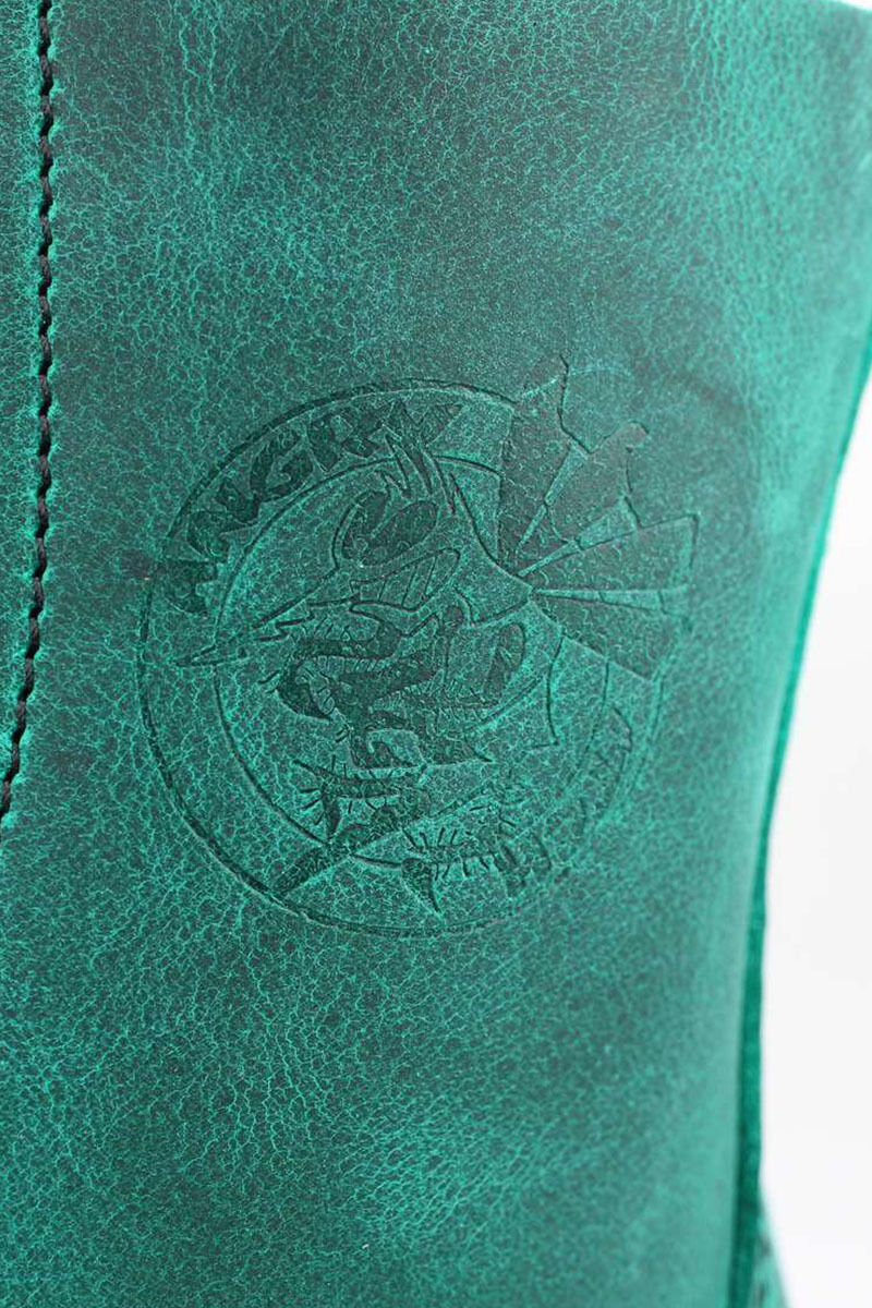 Angry Itch 8 Loch Stiefel Vintage Emerald