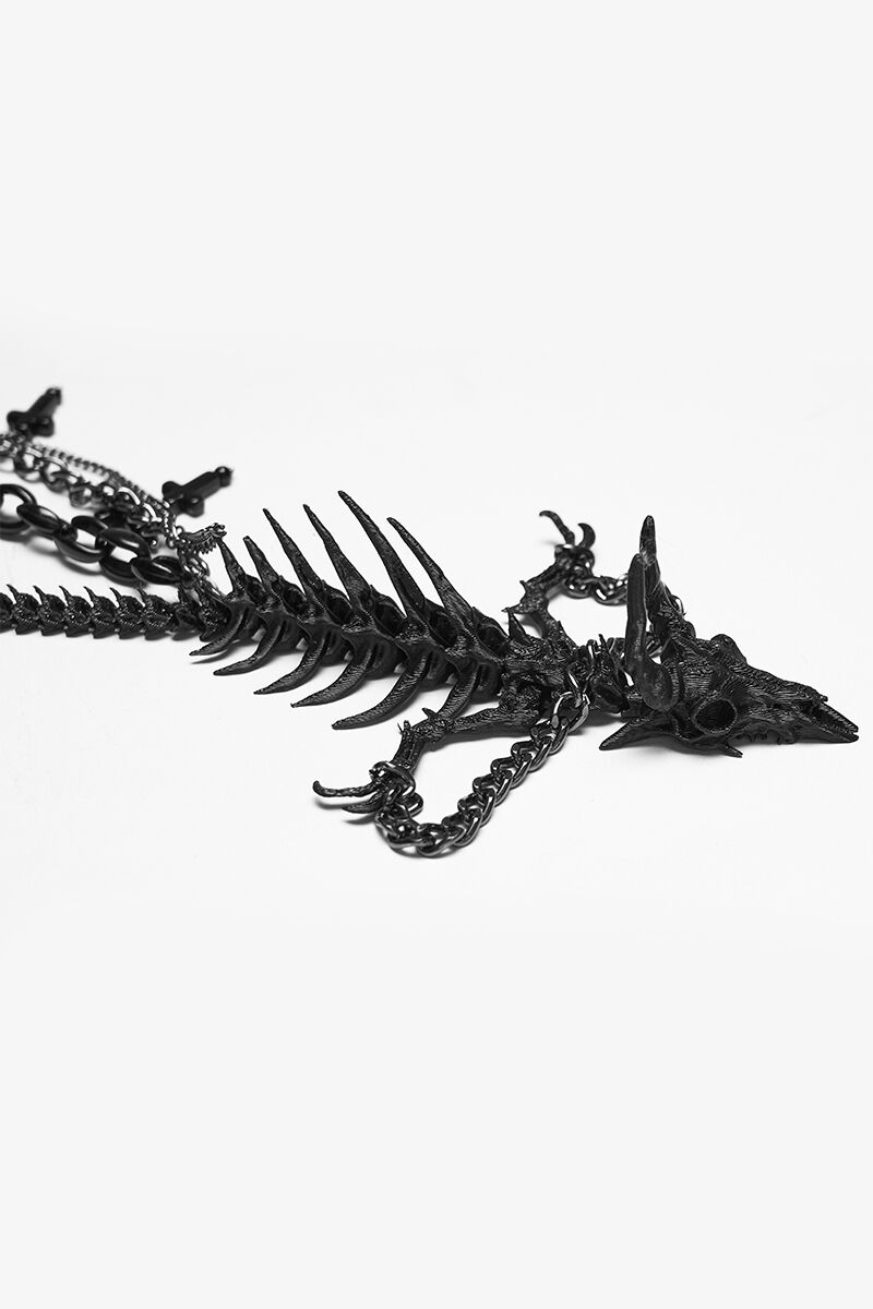 Punk Rave Halskette Dragon Bone