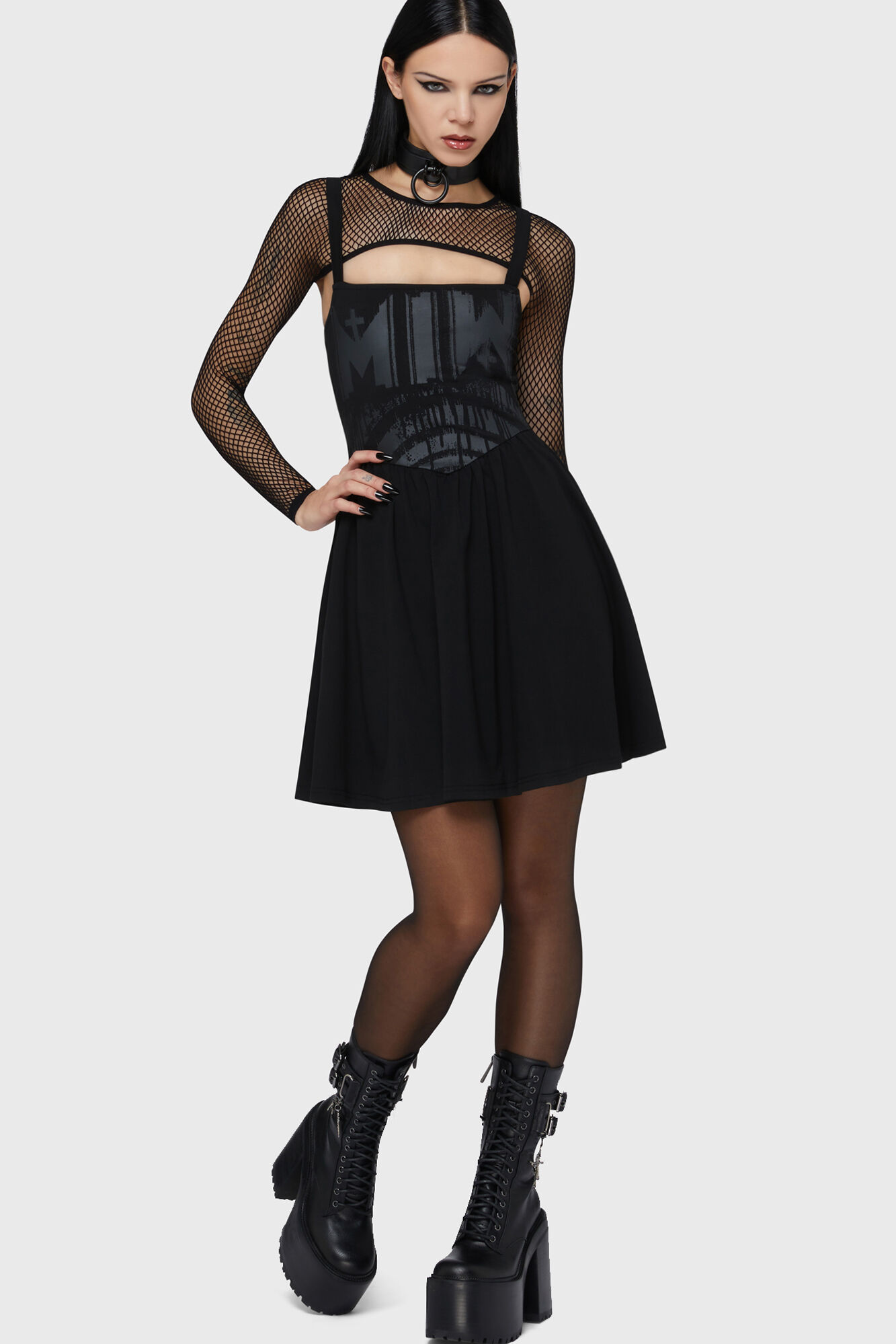 Killstar Kleid Voices Spiral