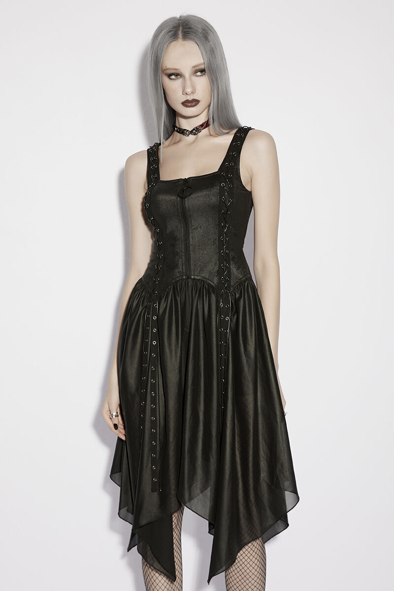 Punk Rave Kleid Crescent Veil