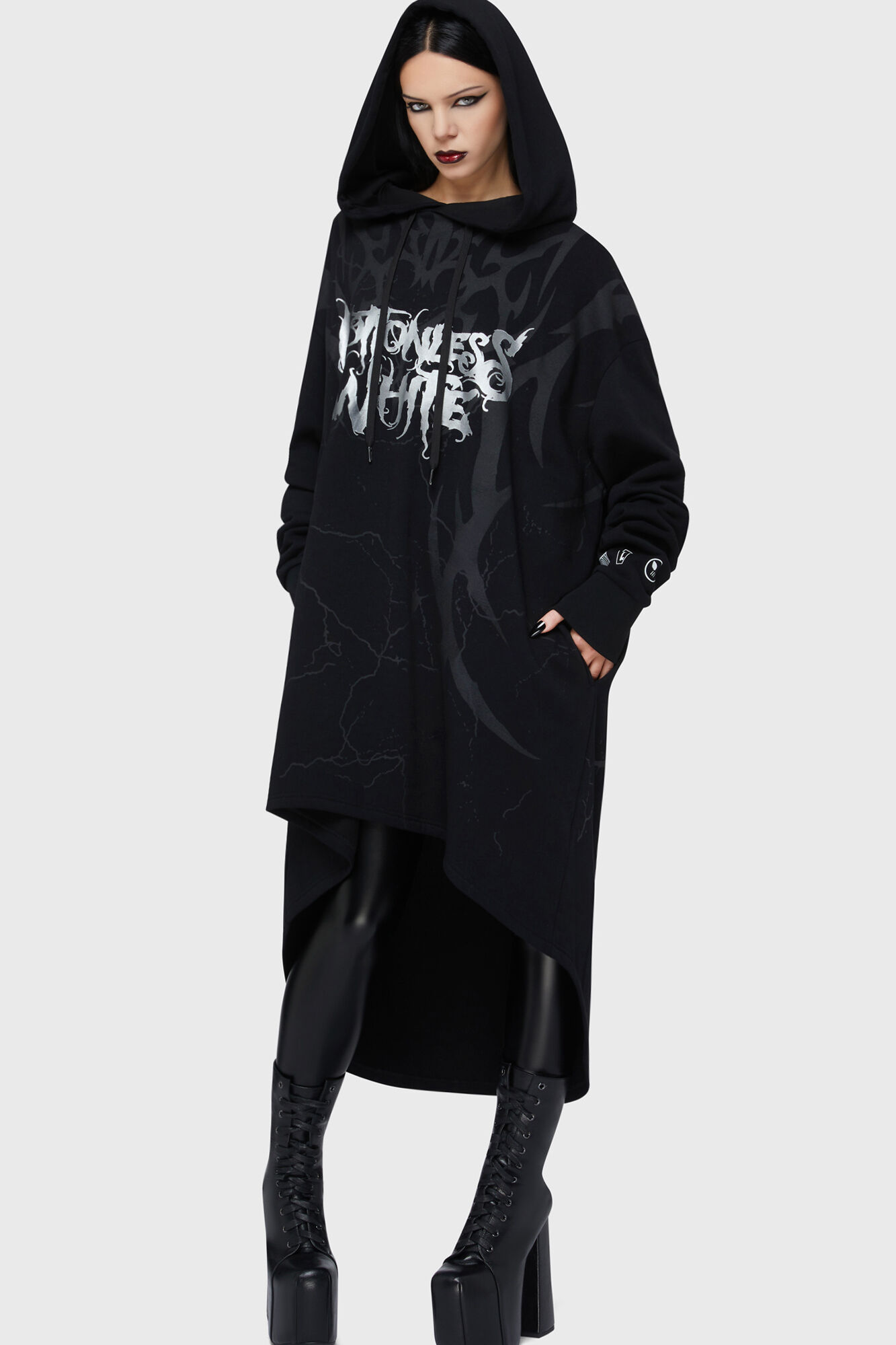 Killstar Hoodie Pitch Black Evil