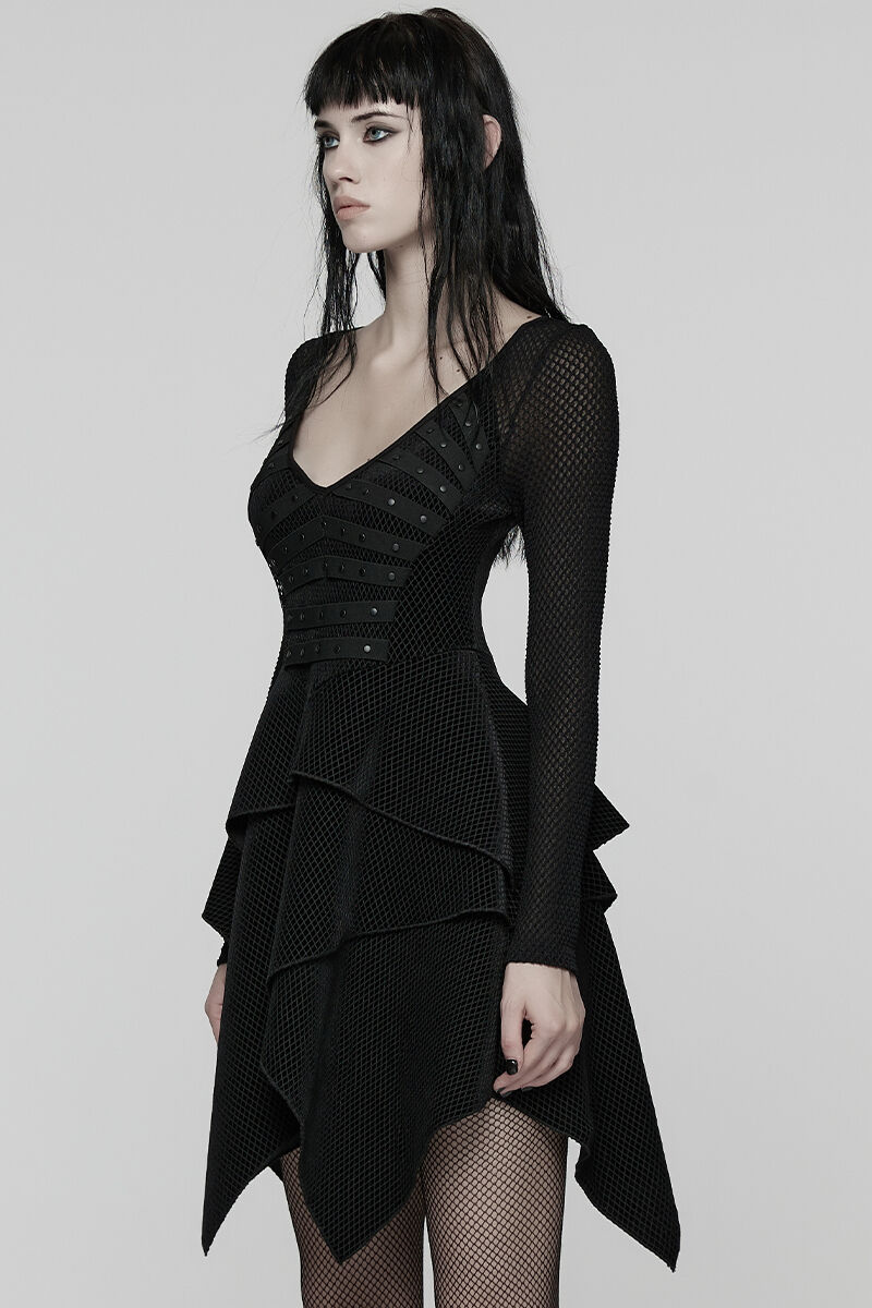 Punk Rave Kleid Obsidian Serpent