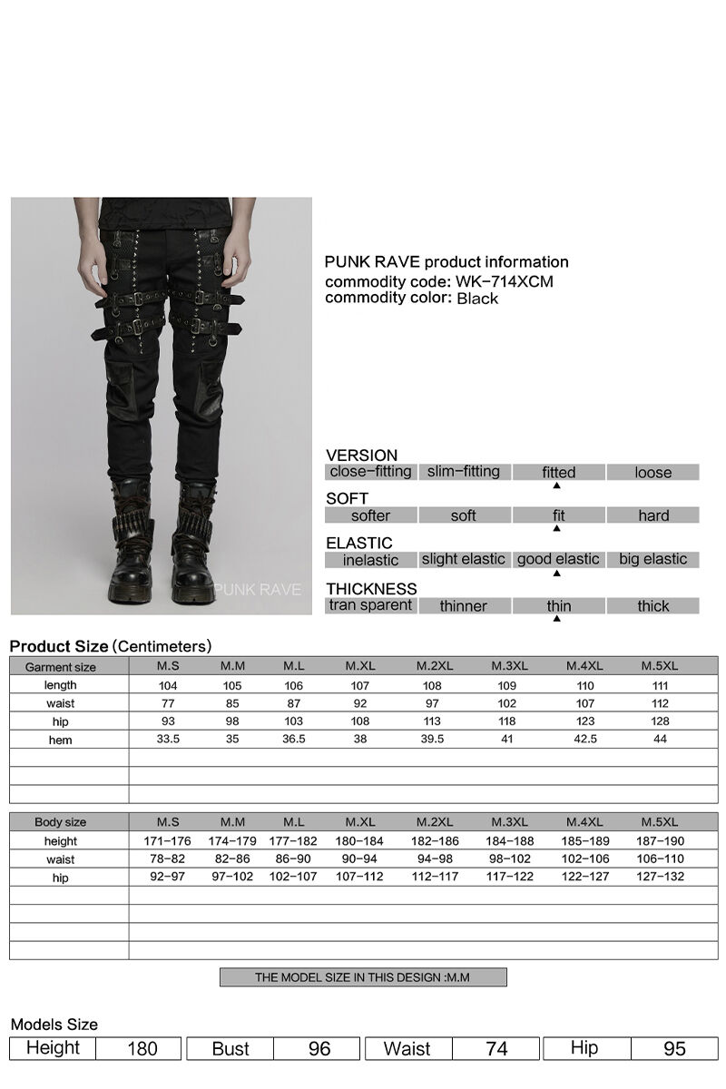 Punk Rave Jeans Shadow Reign