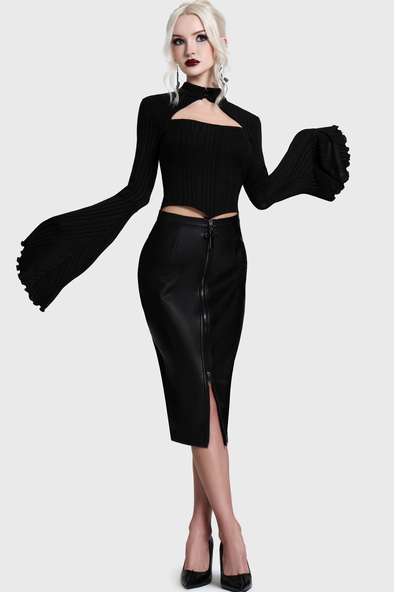 Killstar Kihilist Longsleeve Noir Cut Out