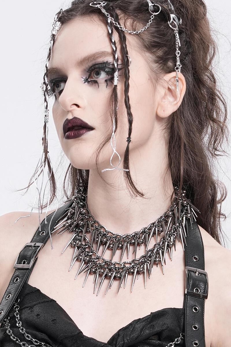 Devil Fashion Halskette Dusty Spikes