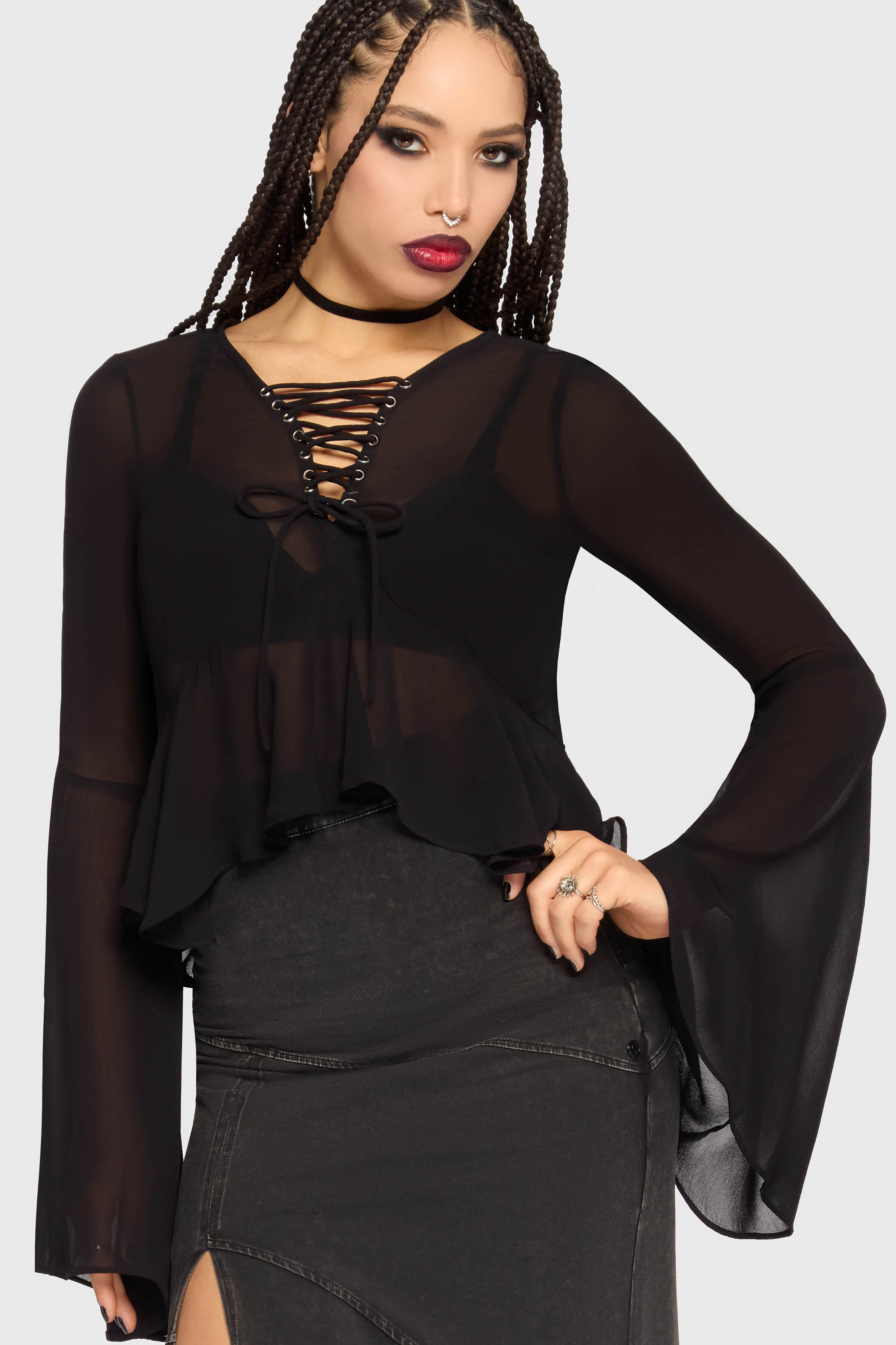 Killstar Longsleeve Gaia Adorned