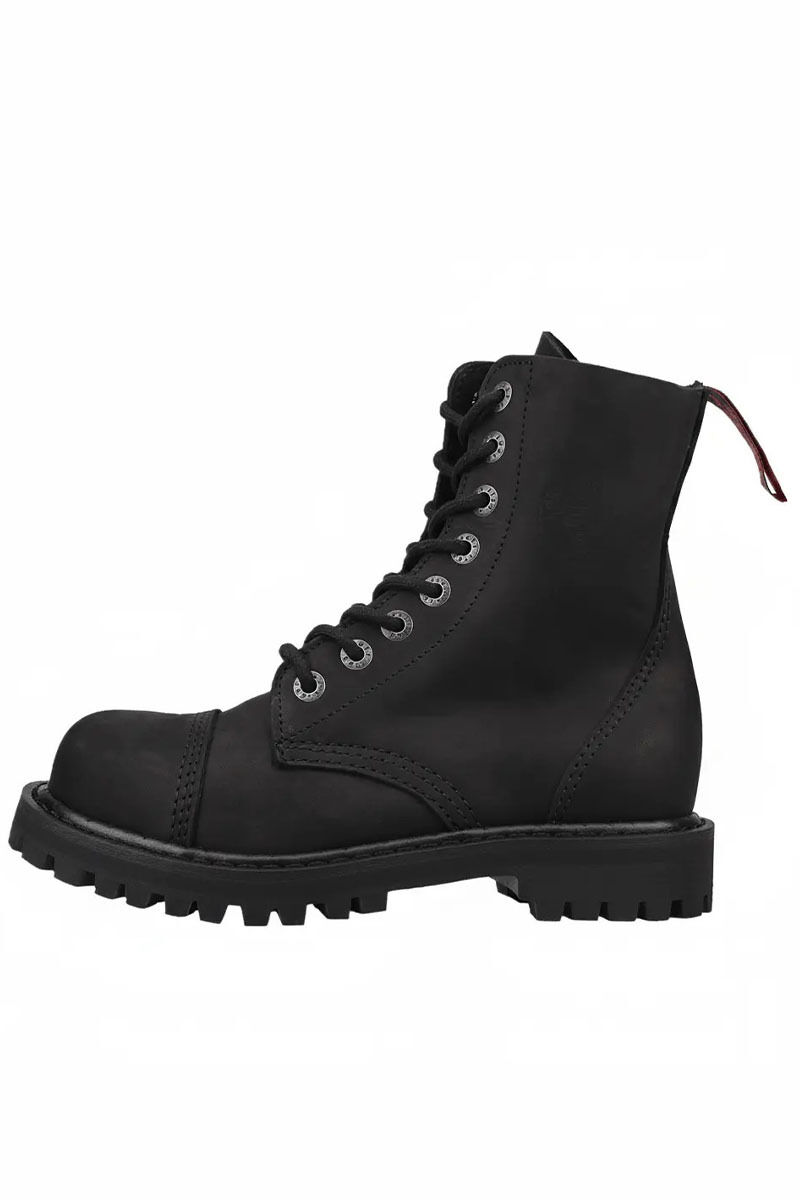 Angry Itch 8 Loch Stiefel Vintage Schwarz