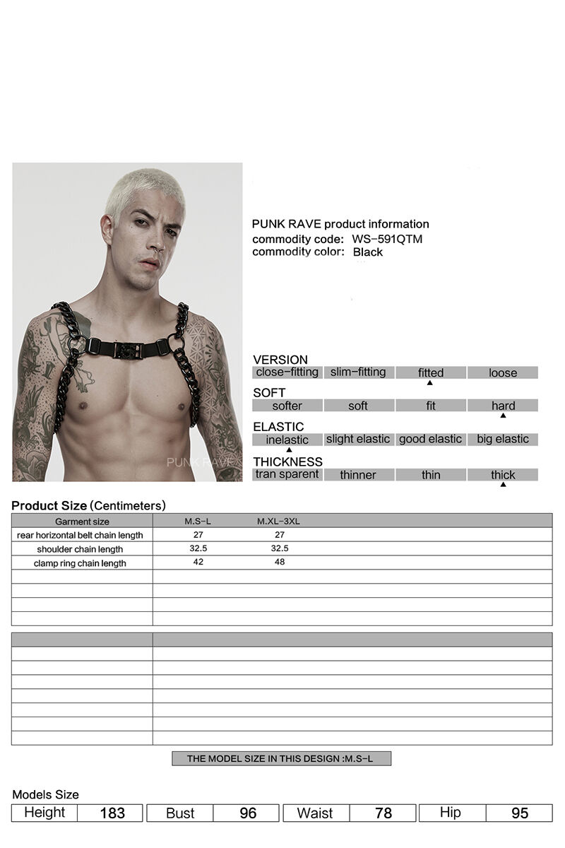 Punk Rave Harness Night Chain