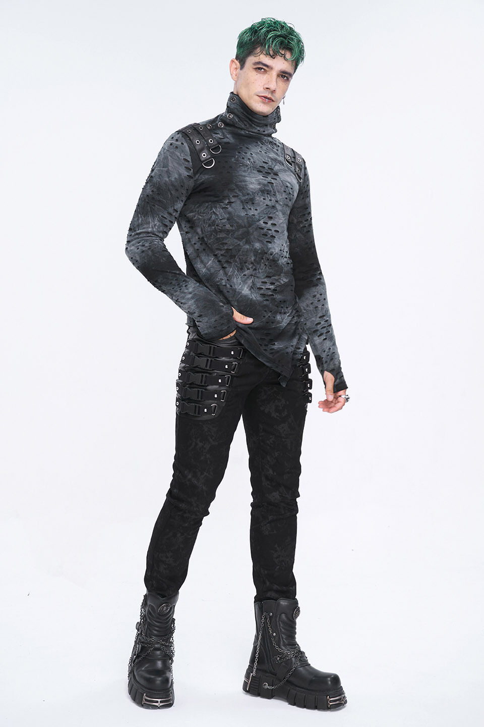 Devil Fashion Jeans Unyielding Knight