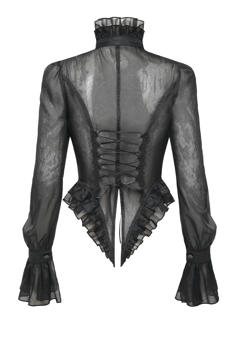 Devil Fashion Bluse Midnight Aristocrat