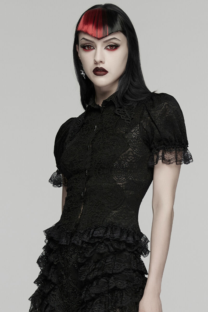 Punk Rave Bluse Lenora Lace