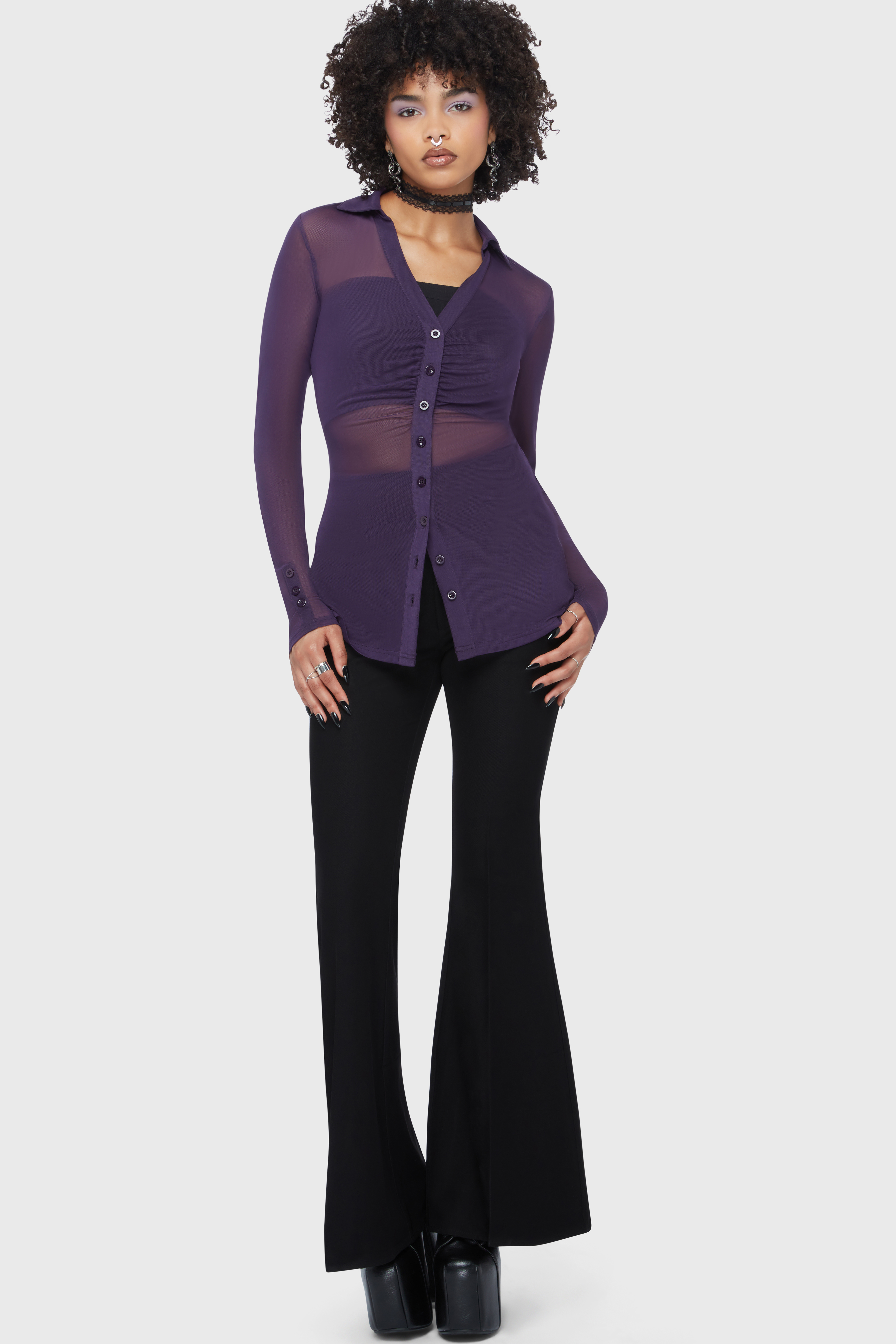 Killstar Bluse After The After Purple
