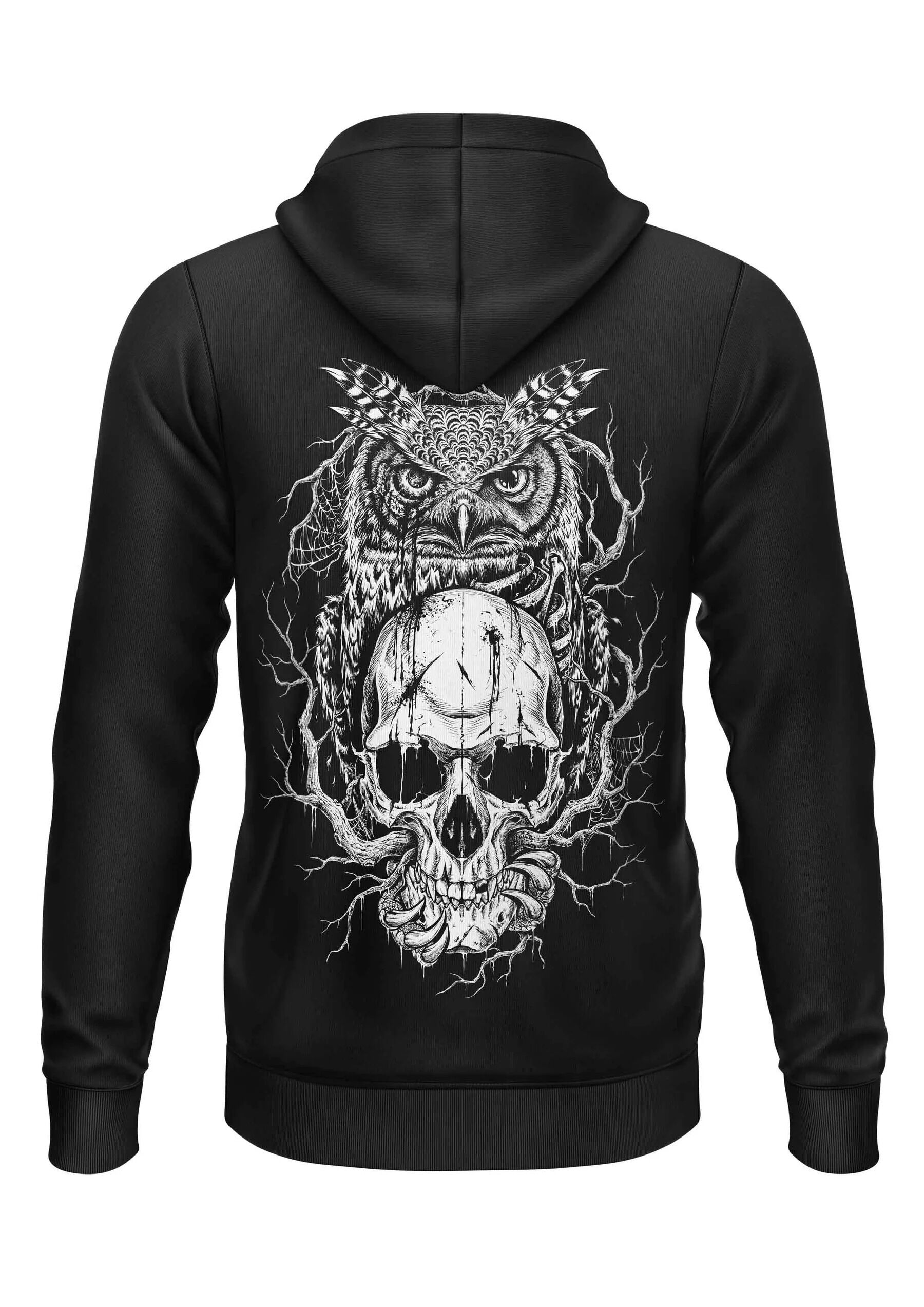 Easure Kapuzenjacke Skull Owl