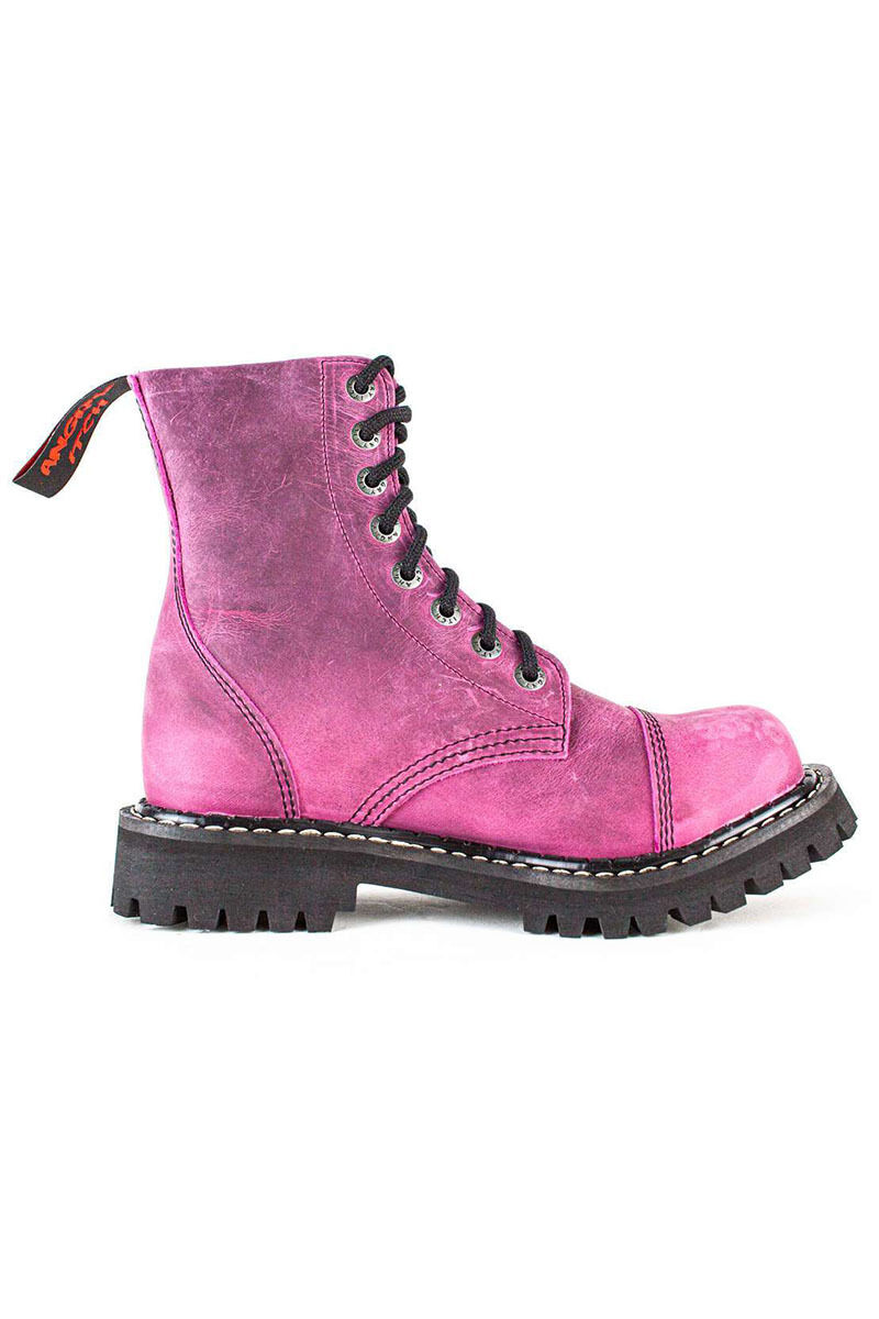Angry Itch 8 Loch Stiefel Vintage Pink
