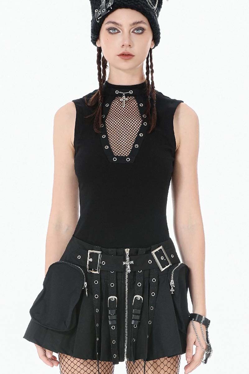 Dark In Love Top Sheer Coffin