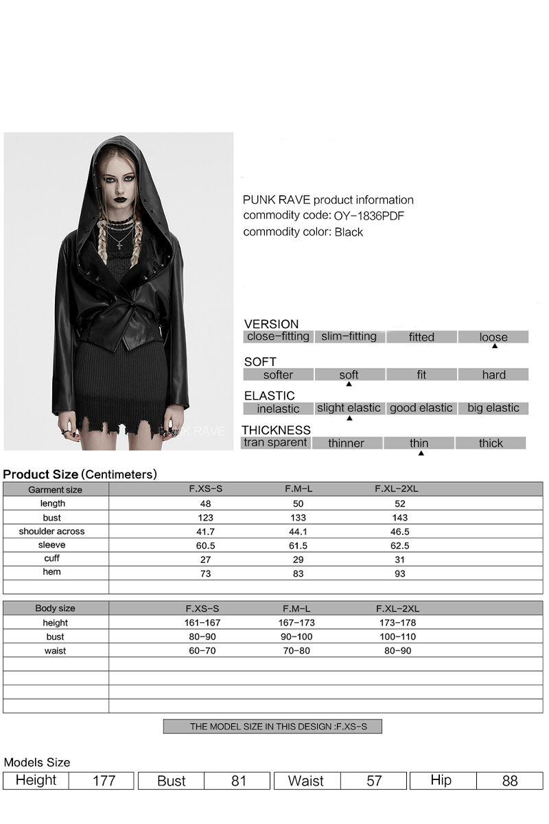 Punk Rave Jacke Darkwave Voltage