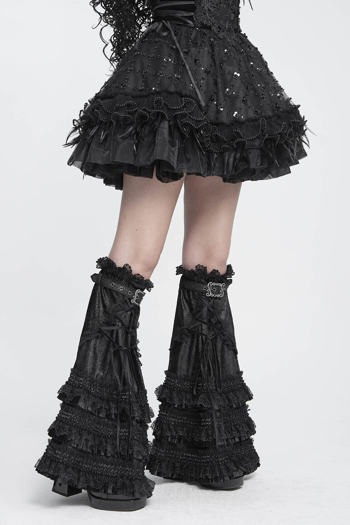 Devil Fashion Beinstulpen Victorian Rhapsody