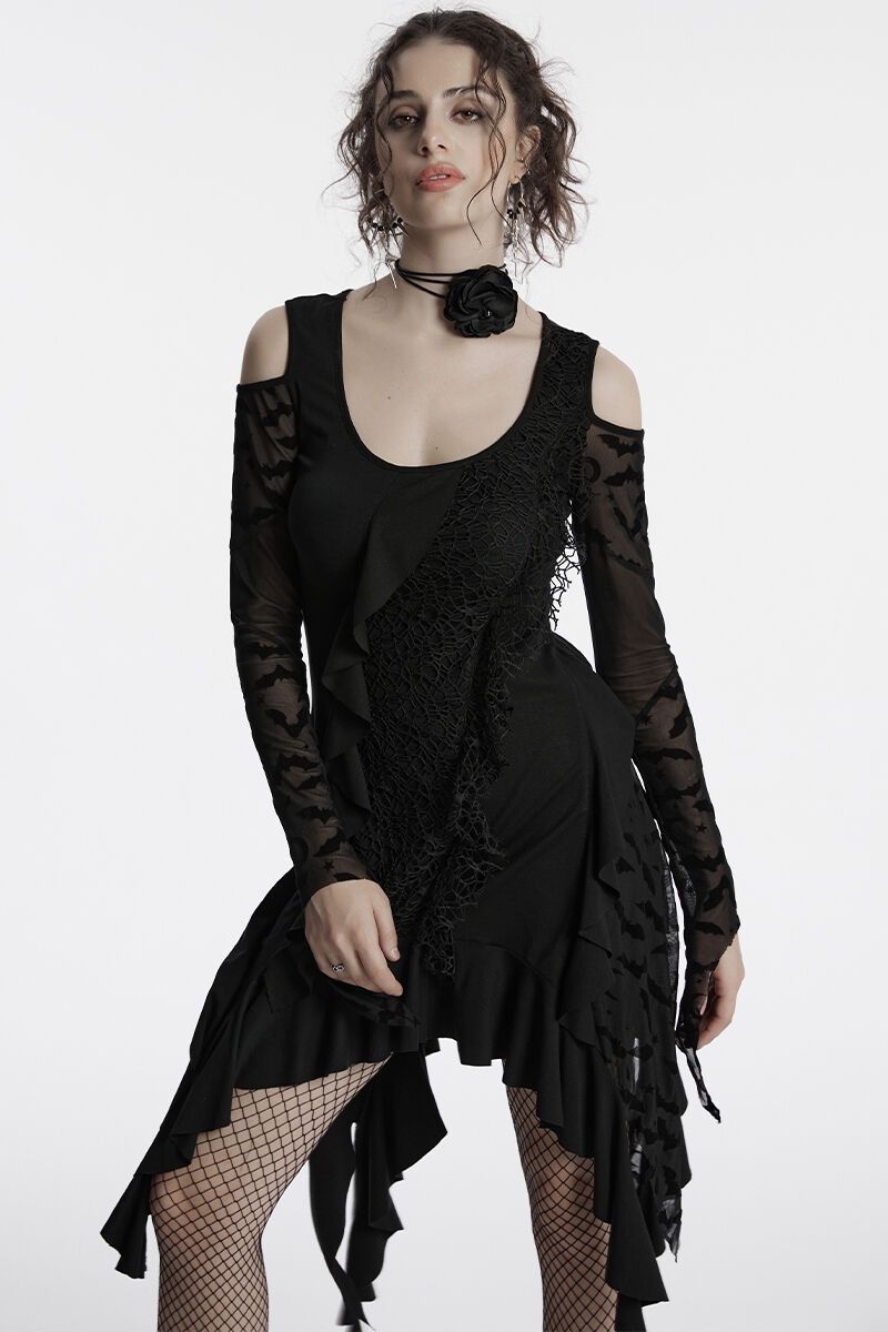 Punk Rave Kleid Bat Ballet