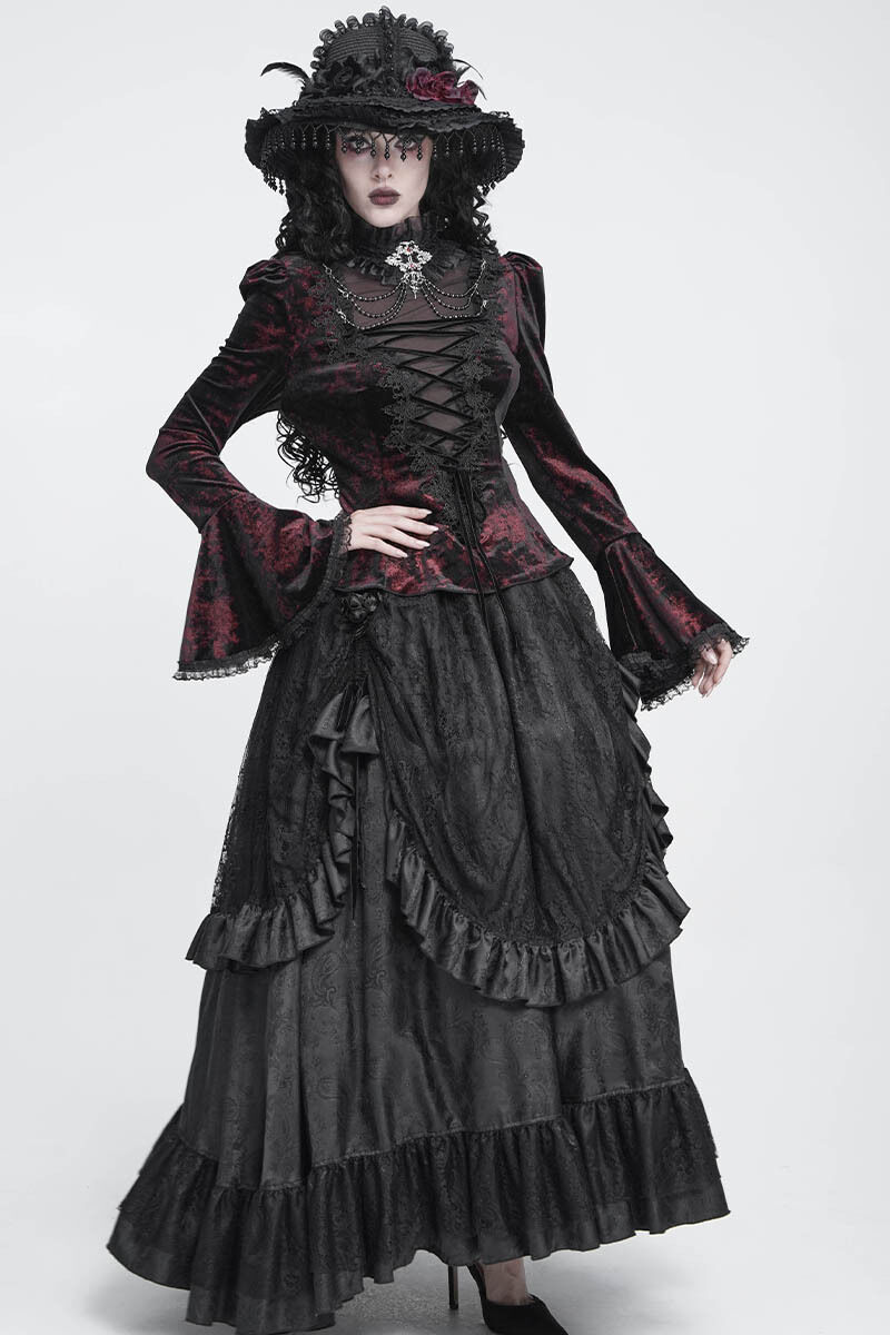 Devil Fashion Longsleeve Eveline’s Requiem Red