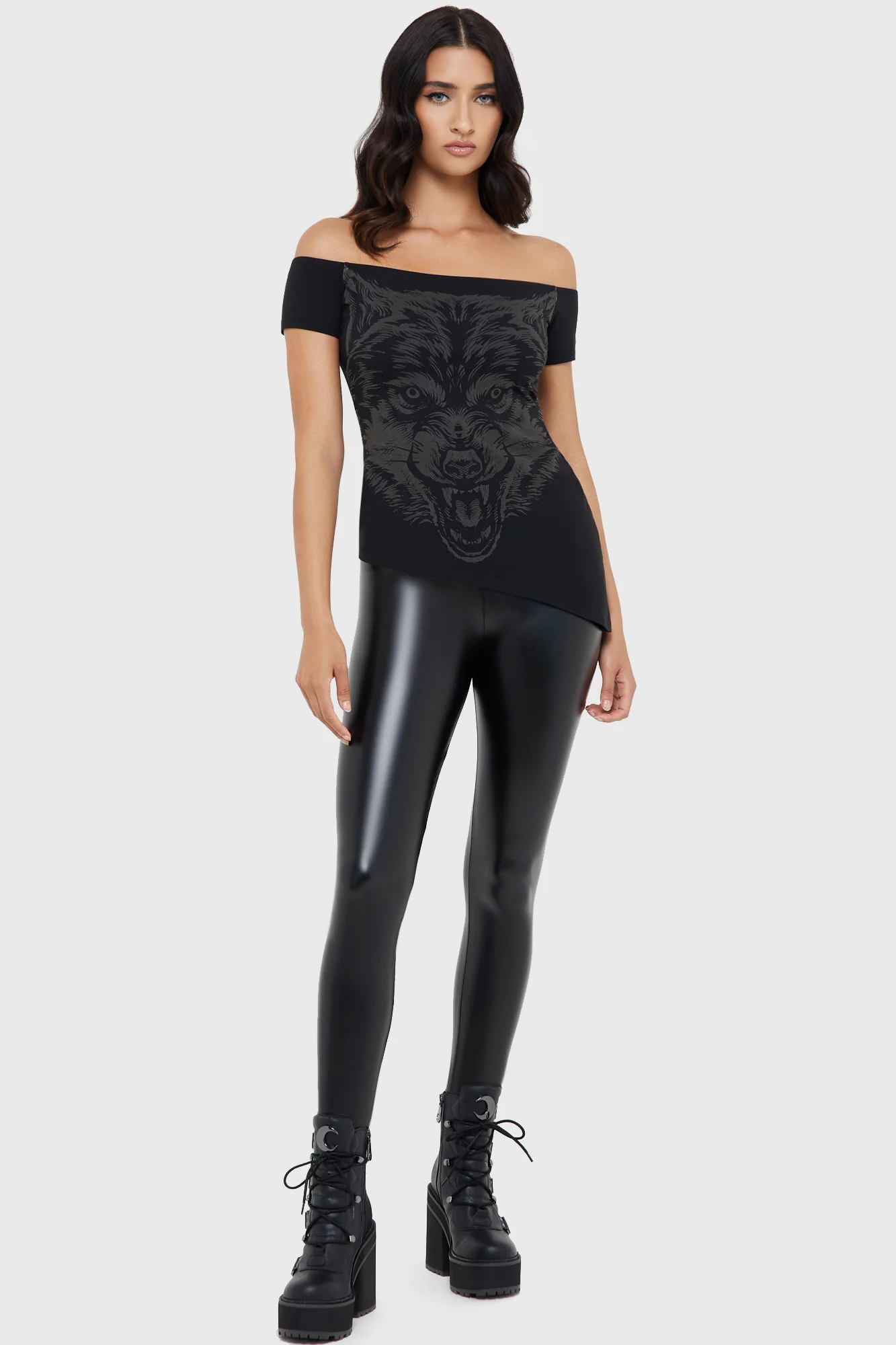 Killstar Shirt Nocturnal Wolf