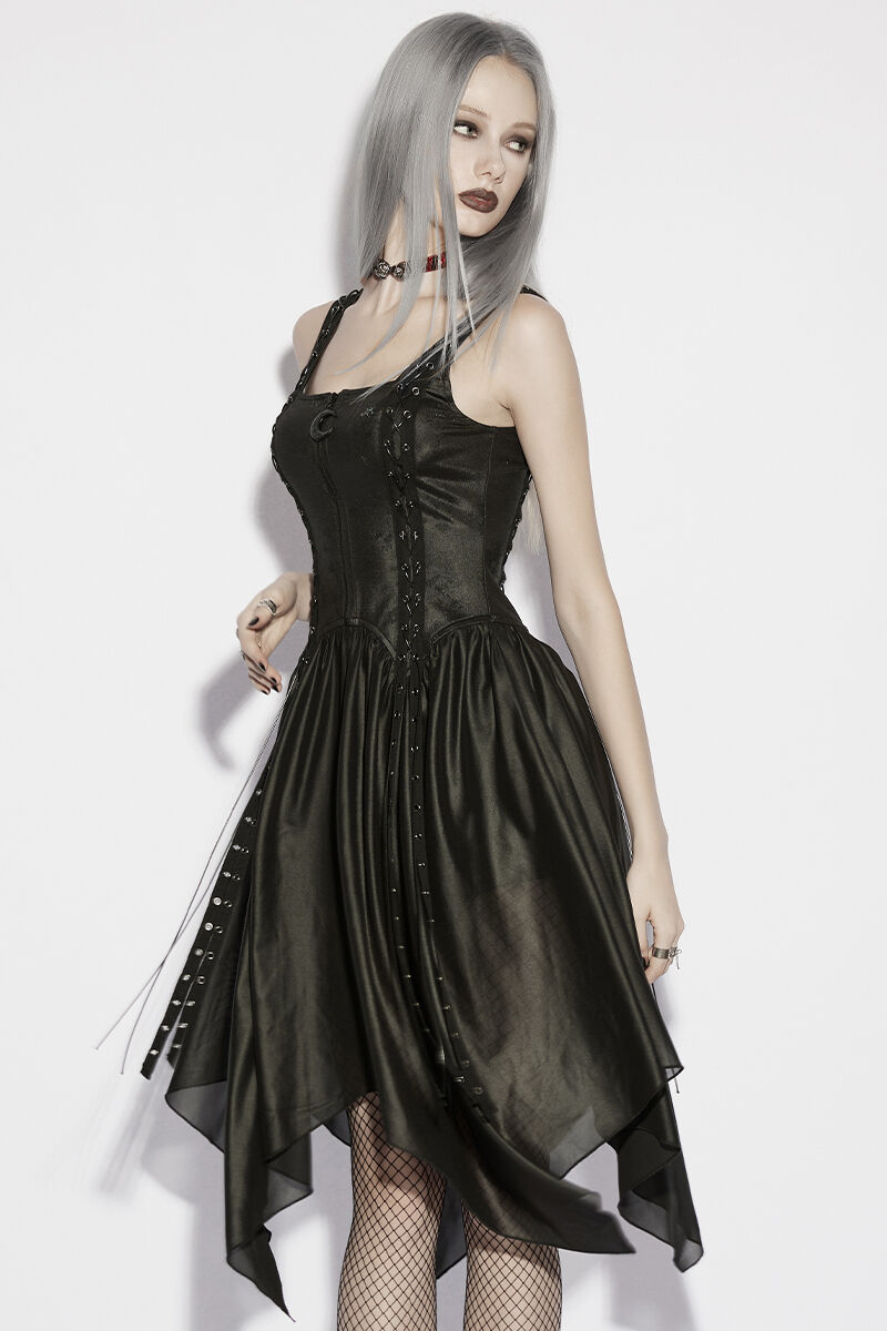 Punk Rave Kleid Crescent Veil