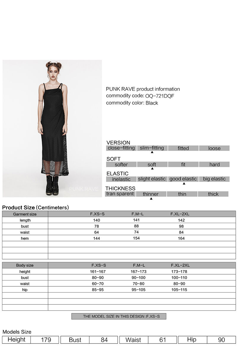 Punk Rave Kleid Thyra