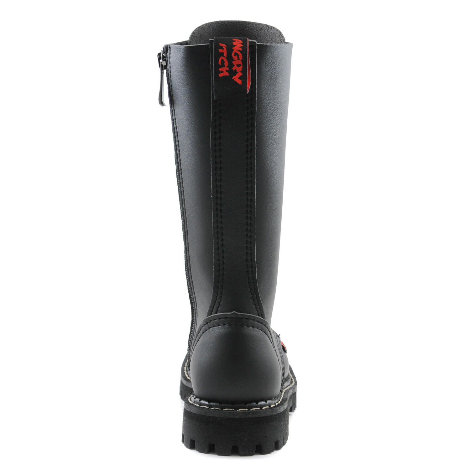 Angry Itch 14 Loch Stiefel Vegan Schwarz