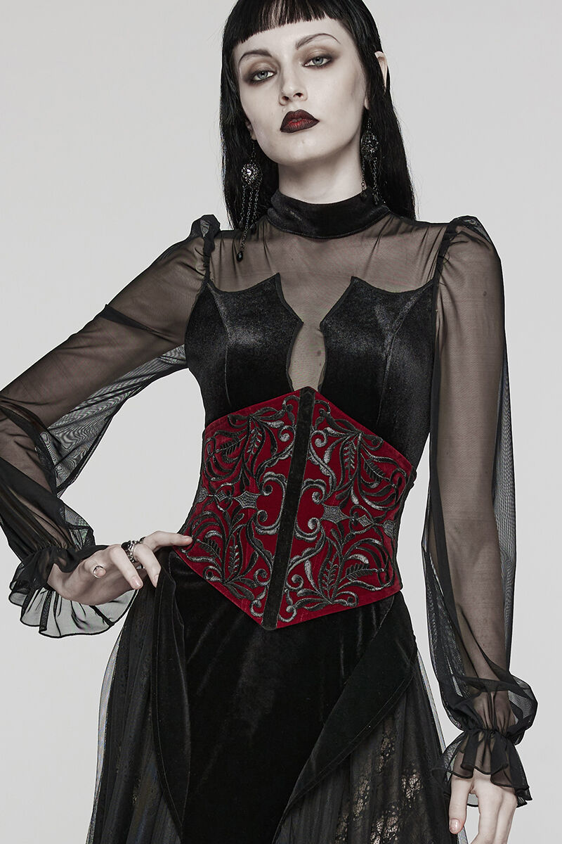 Punk Rave Korsage Eris Red