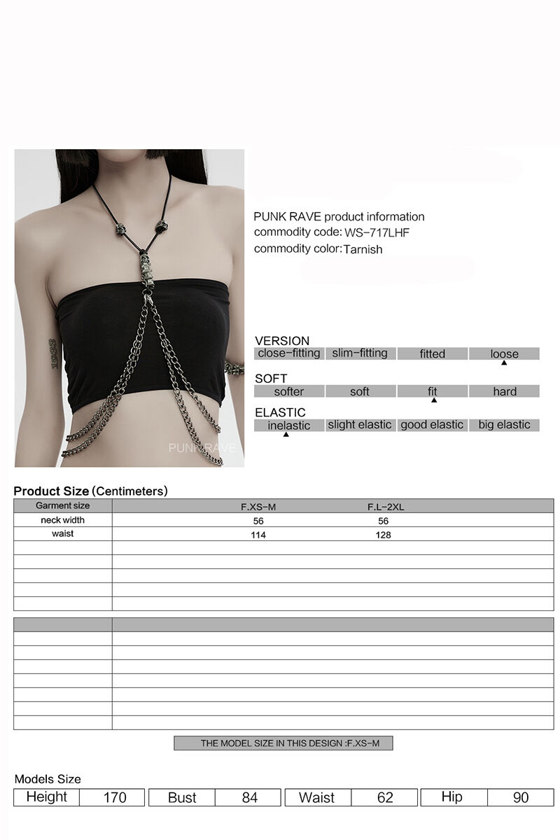Punk Rave Harness Grim Reaper