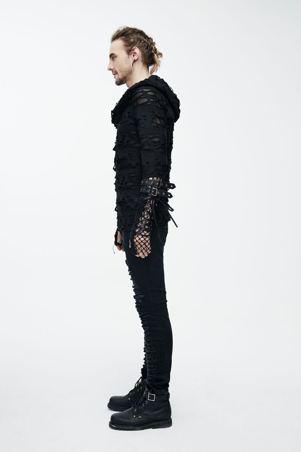 Devil Fashion Longsleeve Ripped Net