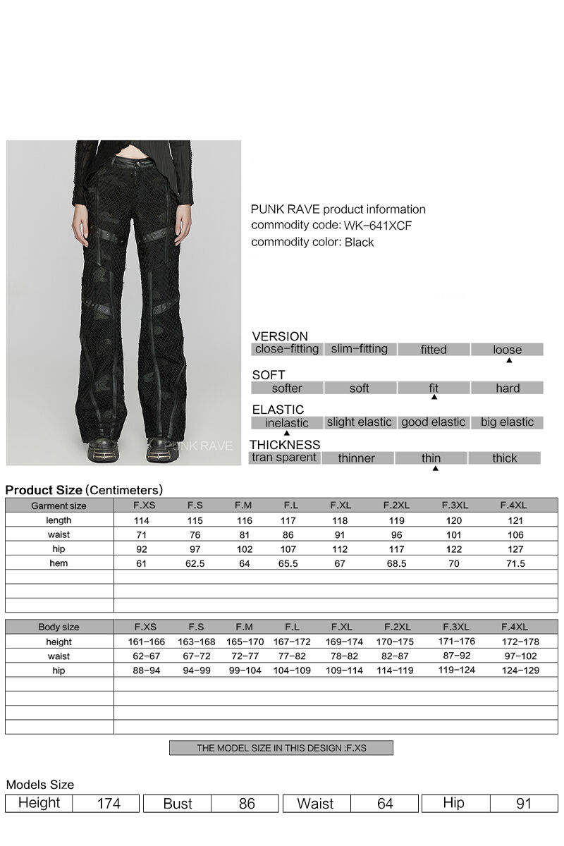 Punk Rave Jeans Black Death