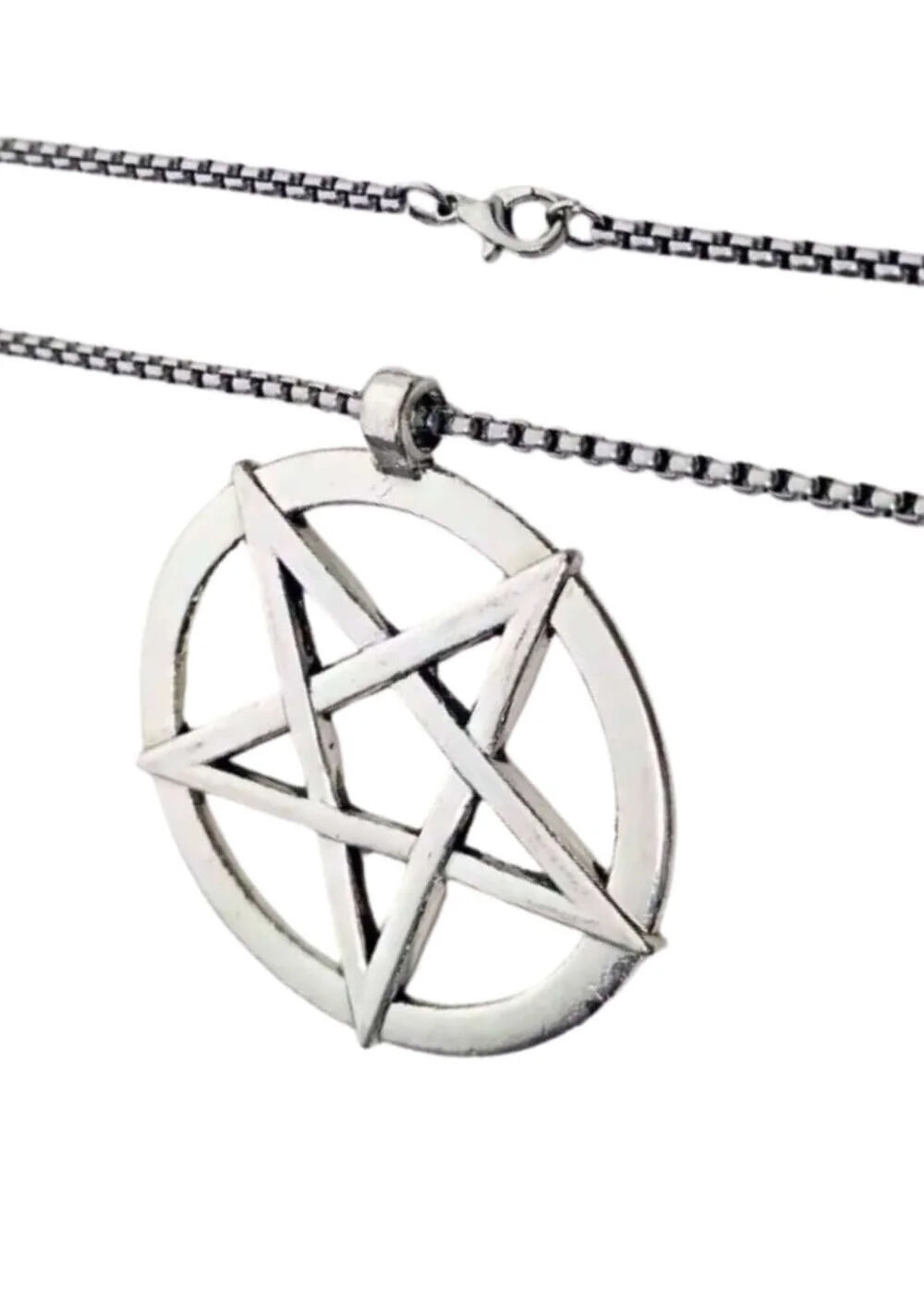 Easure Halskette Pentagram Round