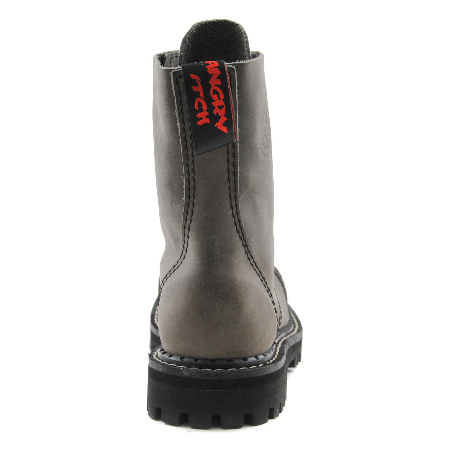 Angry Itch 8 Loch Stiefel Vintage Grau