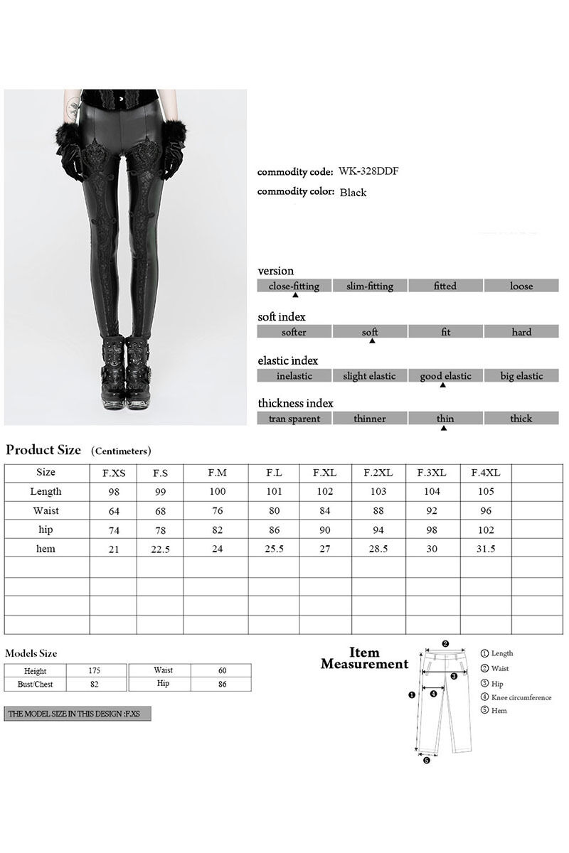 Punk Rave Leggings Victorian Temptation