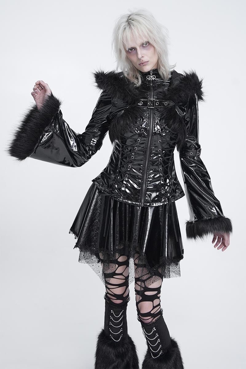 Devil Fashion Jacke Vinyl Hex
