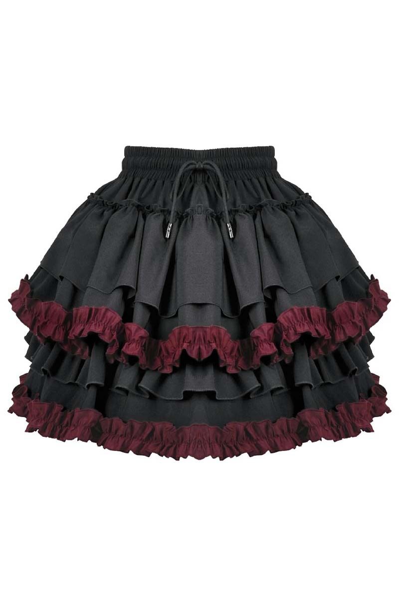 Dark In Love Rock Crimson Ruffle