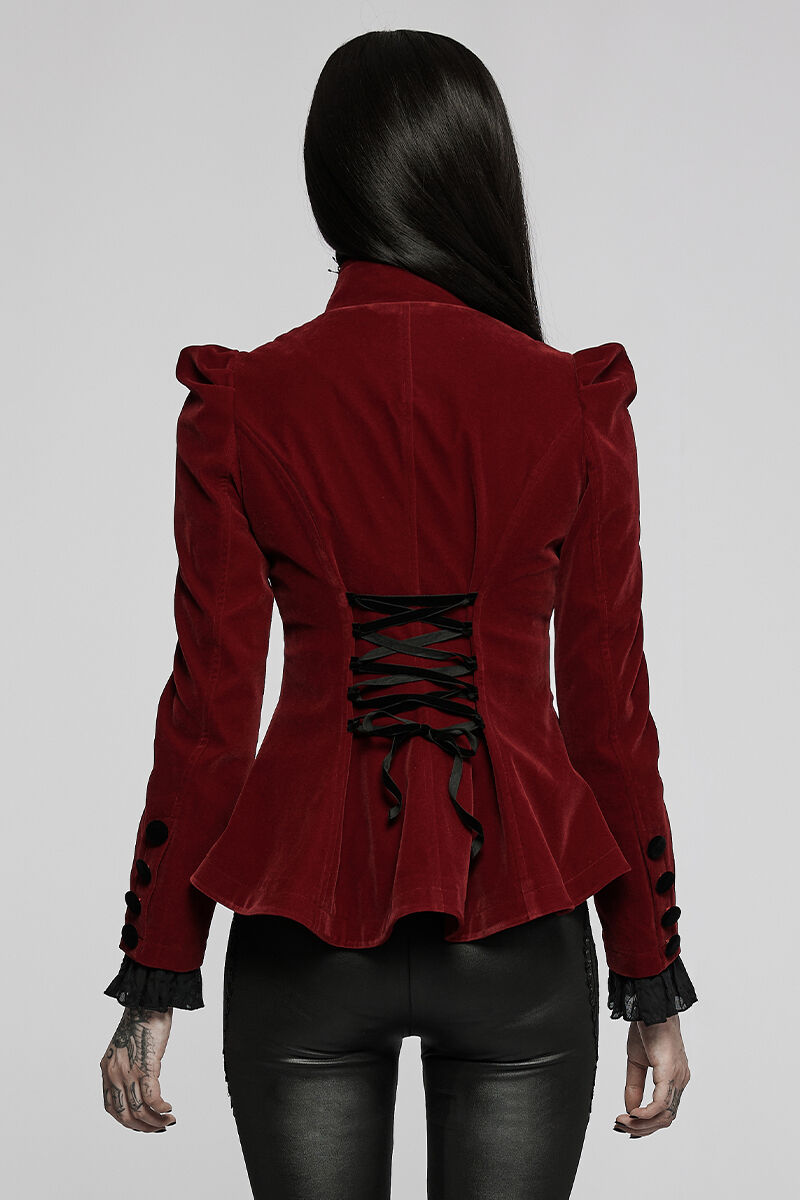 Punk Rave Jacke Absinthe Red