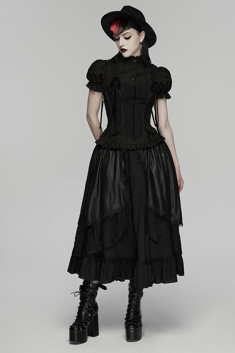 Punk Rave Rock Mourning Lace